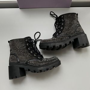 Super stylish ankle lace up booties